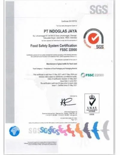 Food Safety System Certification (FSSC) 22000