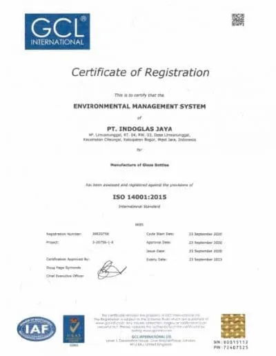ISO 14001:2015 Environmental Management System