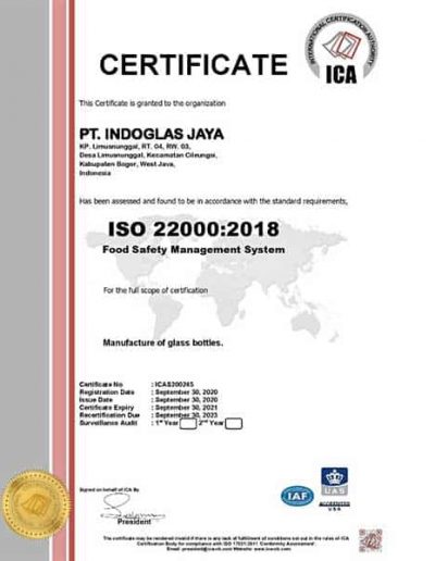 ISO 22000:2018 Food Safety Management System