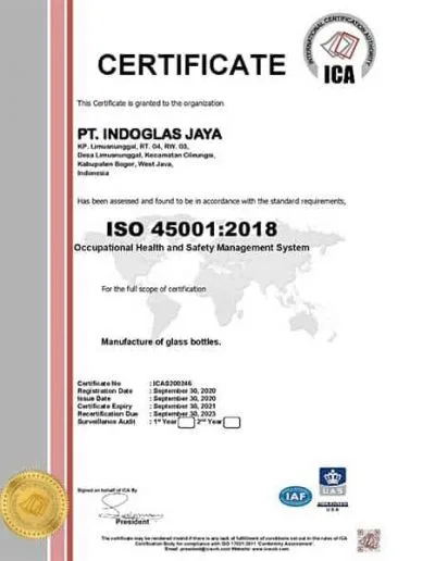 ISO 45001:2018 Occupational Health and Safety Management System
